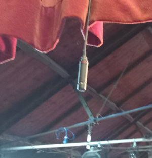 Over stage mic