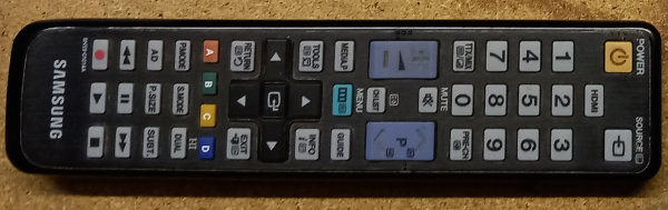 TV remote control - front