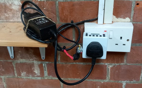 Slope display power supply and timer