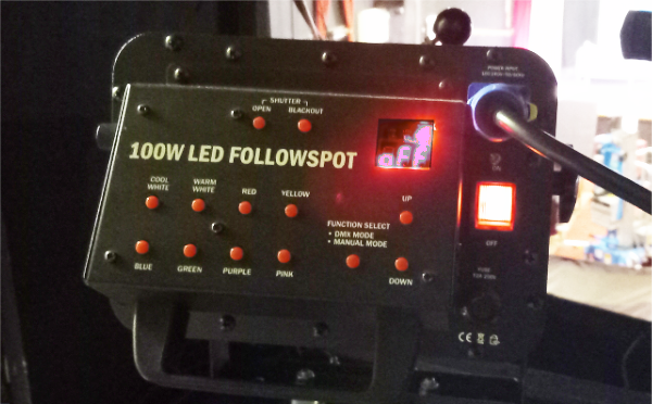 Follow spot controls